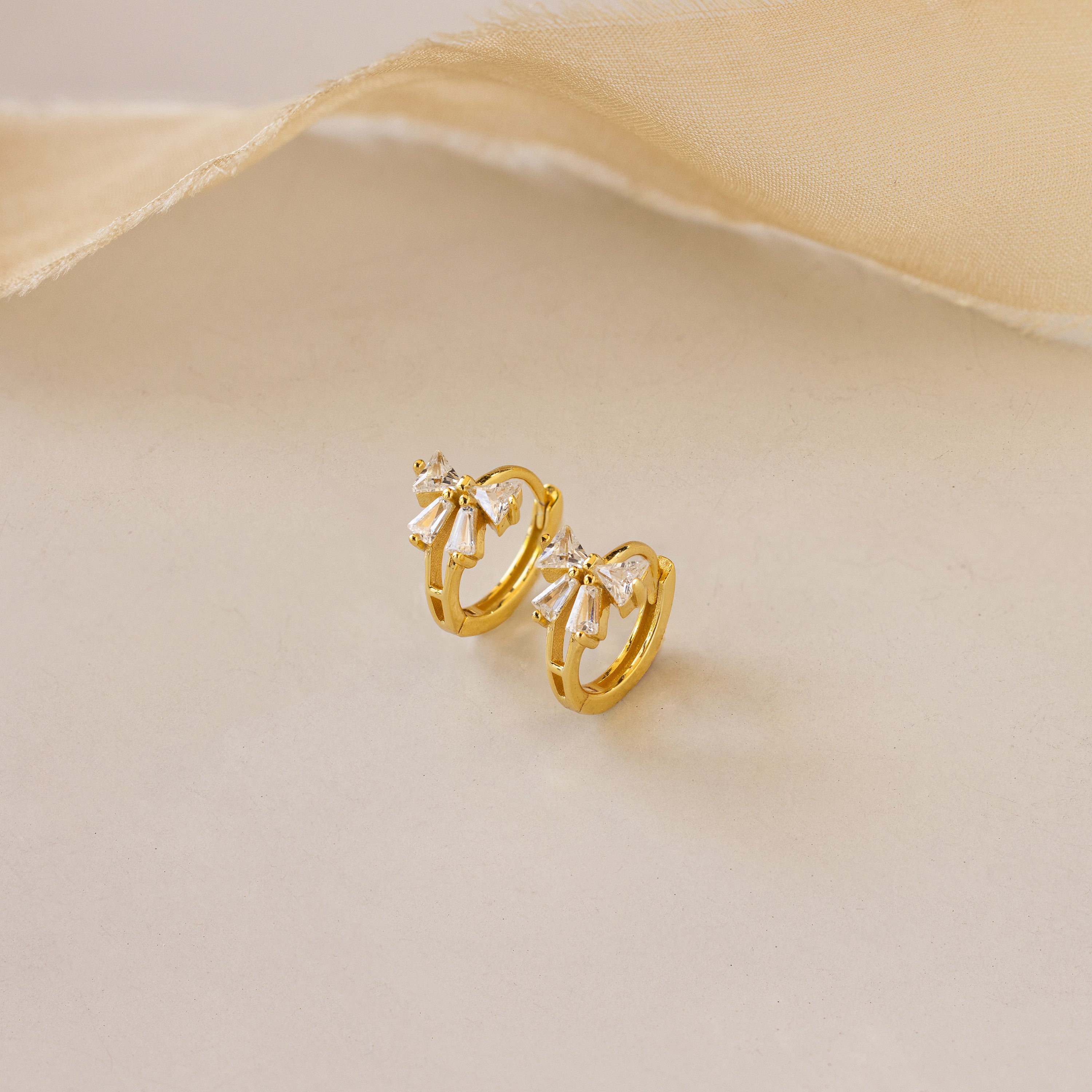 Coquette Bow Earring Set in 18K Gold