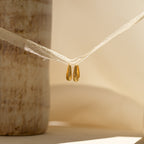 Bold Ribbed Hoops in 18K Gold