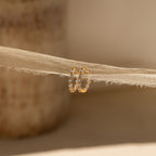Inside Out Diamond Hoops Set in 18K Gold