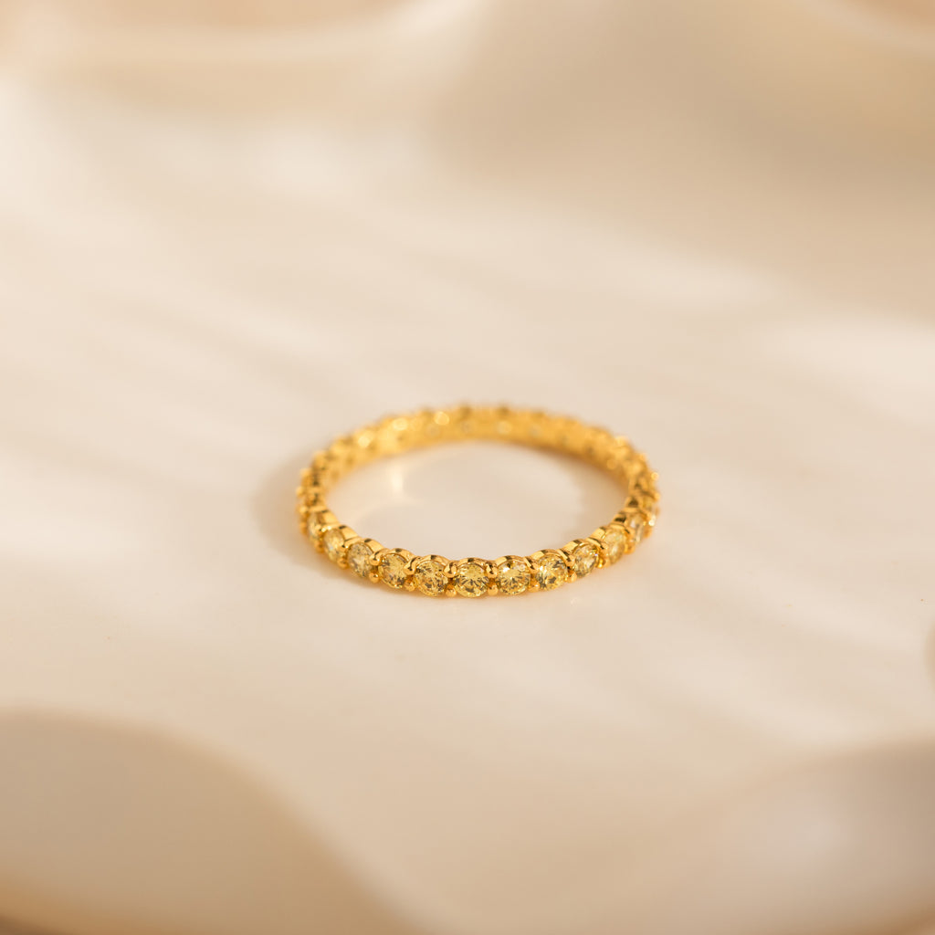 Eternity Tennis Topaz Ring