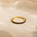 Eternity Tennis Onyx Ring