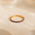 Eternity Tennis Amethyst Ring
