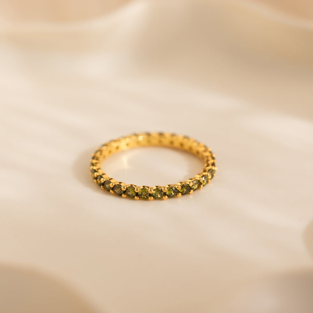 Eternity Tennis Peridot Ring