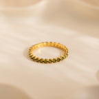 Eternity Tennis Peridot Ring