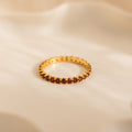 Bague avec pierre de naissance Eternity Tennis 