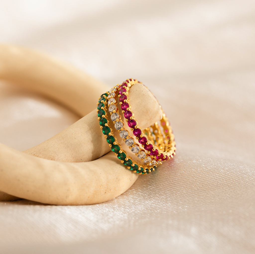 Eternity Tennis Opal Ring