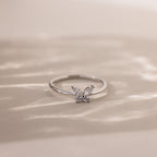 Mariposa Diamond Ring in Silver