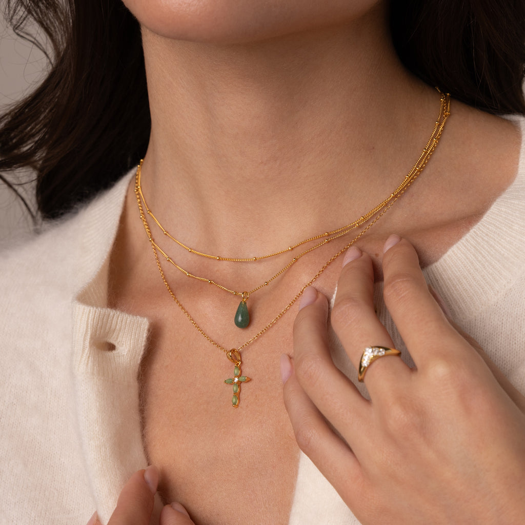 Satellite Necklace in 18K Gold