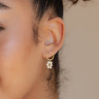 Flower Pearl Jewelry Set in 18K Gold