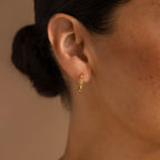 Diamond Link Hoops