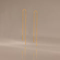 Essential Threader Earrings in 18K Gold