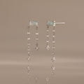 Opal Cascade Studs in Silver