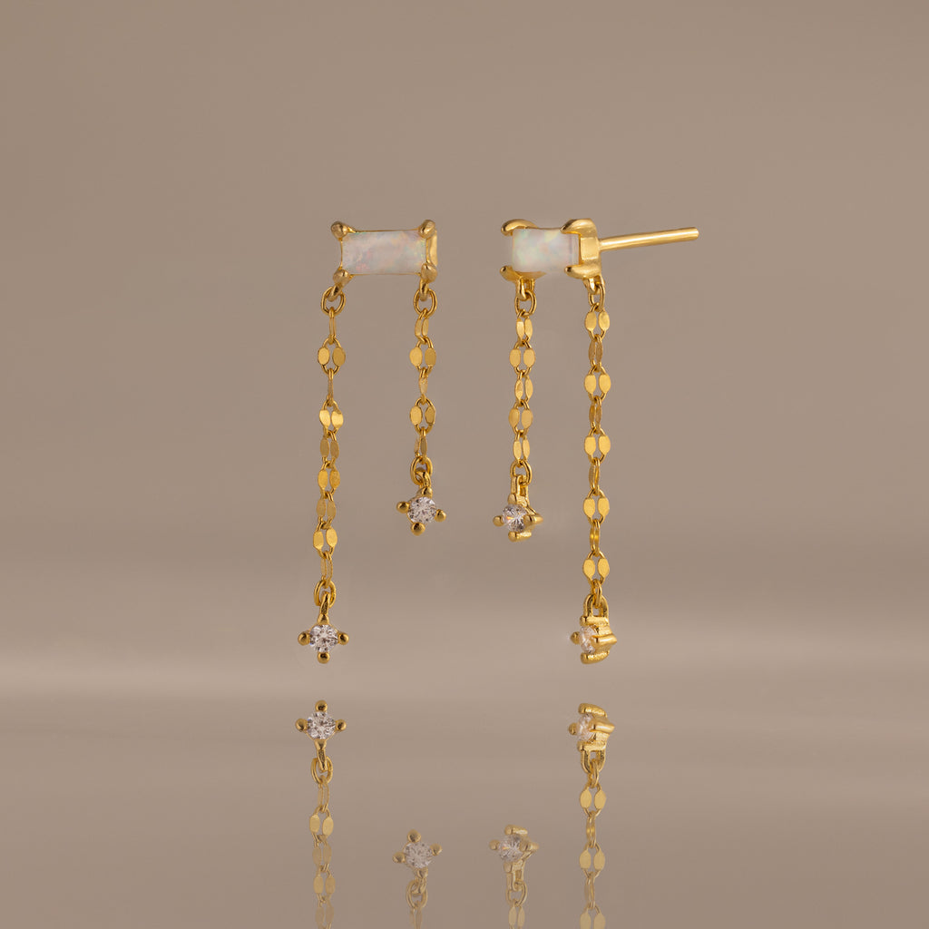 Opal Cascade Studs in 18K Gold