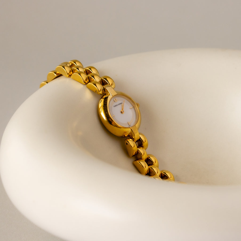 Vintage Charles Jourdan Round Gold Watch