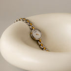 Vintage Marie Claire Beaded Two Tone Watch