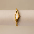 Rare Vintage Seiko Sapphire Oval Gold Watch