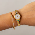 Vintage Christian Bernard Emerald Rope Gold Watch