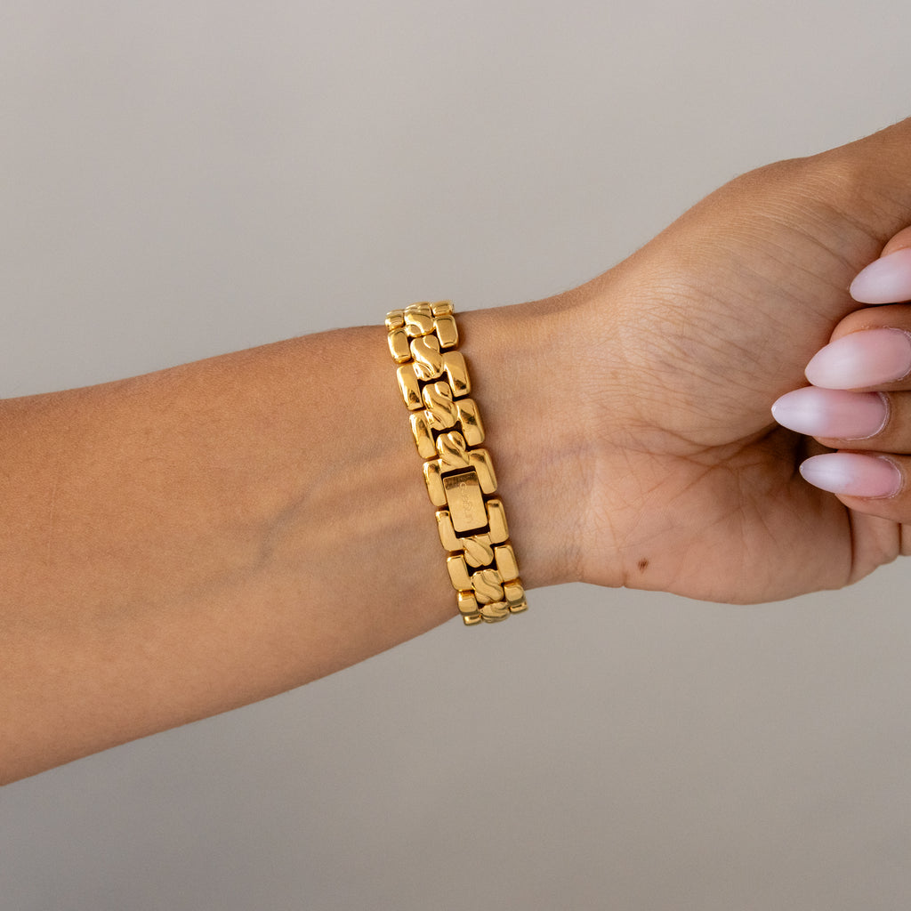 Vintage Ungaro Sunset Rectangular Gold Watch