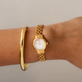 Vintage Citizen Round Chainlink Gold Watch
