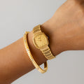 Vintage Rado Square Twist Gold Watch