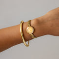 Vintage Essence Swiss Pave Beaded Gold Watch