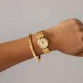 Vintage Francois Blin Pave Gold Watch