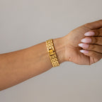 Vintage Francois Blin Pave Gold Watch