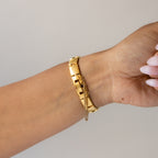 Vintage Marie Claire Square Link Gold Watch