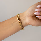 Vintage Elegance Rectangular Deco Gold Watch