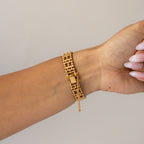 Vintage Citizen Round Beaded Gold Watch