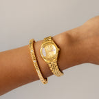 Vintage Citizen Round Bold Gold Watch