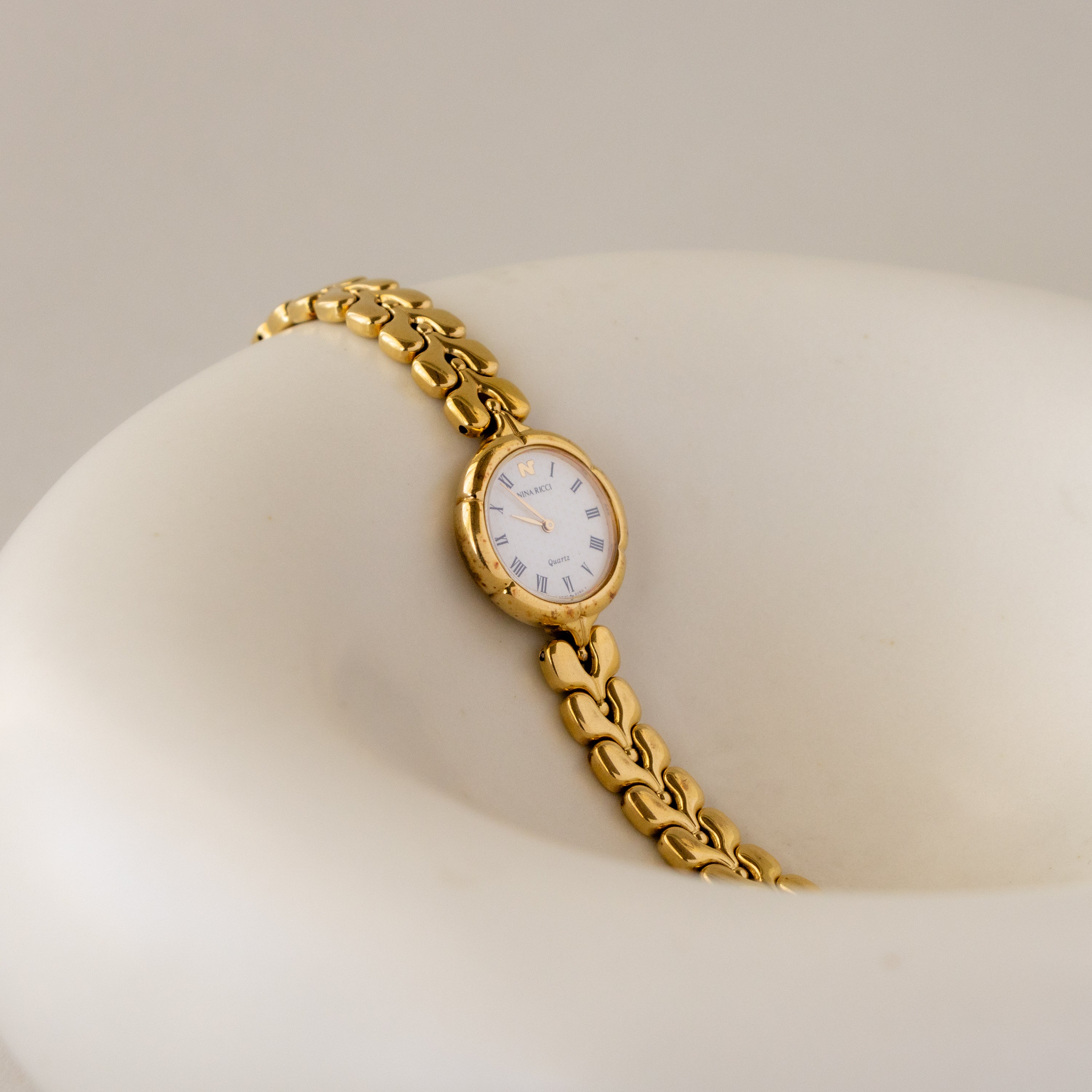 Vintage Nina Ricci Roman Gold Watch