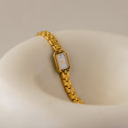 Vintage Citizen Rectangular Shimmer Gold Watch