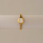 Vintage Citizen Oval Rope Gold Watch