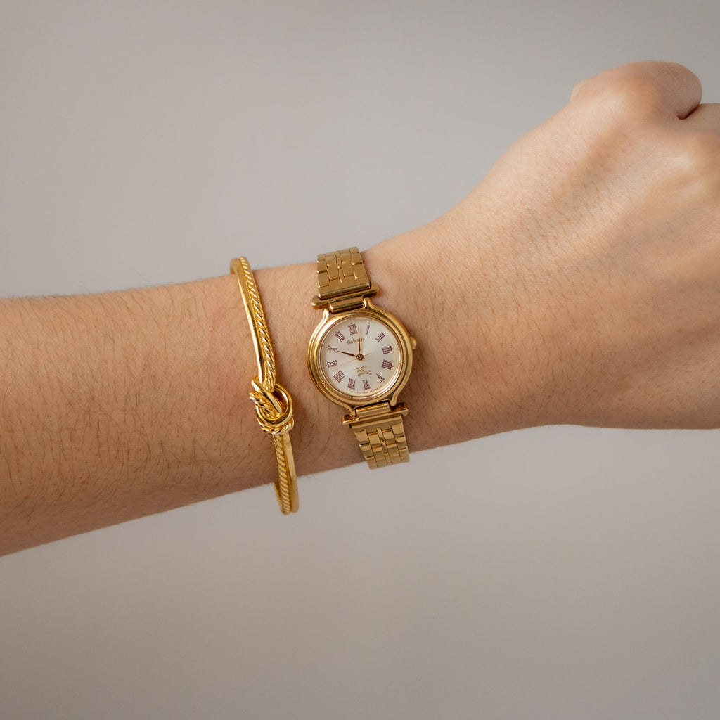 Vintage Burberrys x Citizen Round Gold Watch