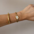 Vintage Citizen Sylph Twisted Link Gold Watch