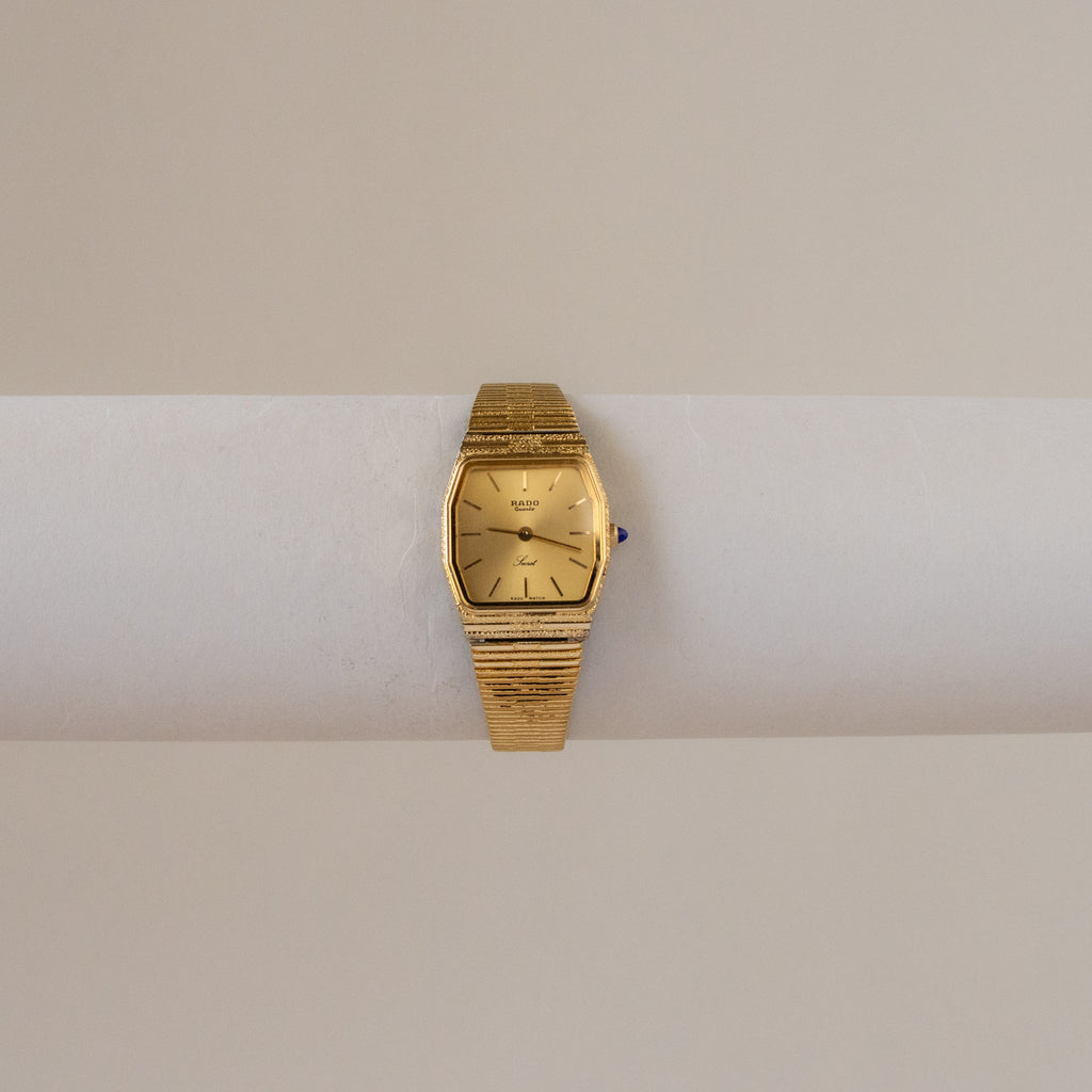 Vintage Rado Tapered Gold Watch