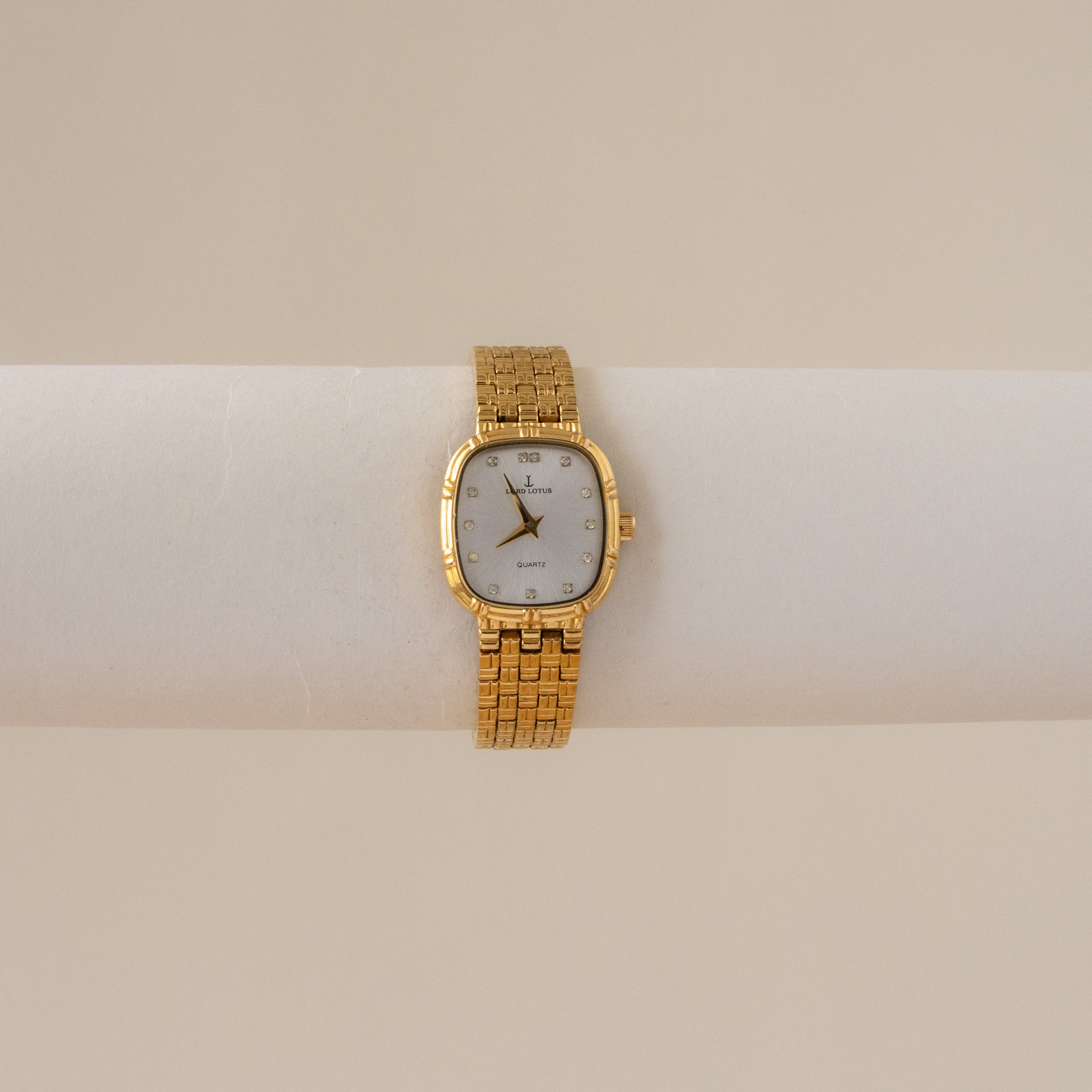 Vintage Lord Lotus Square Gold Watch