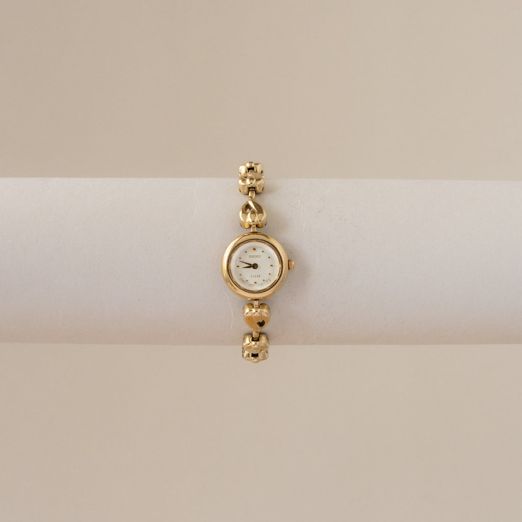 Vintage Seiko Raindrop Gold Watch