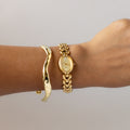 Vintage Seiko Belfina Oval Gold Watch