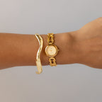 Vintage Vogele Swiss Interchangeable Bezel Gold Watch