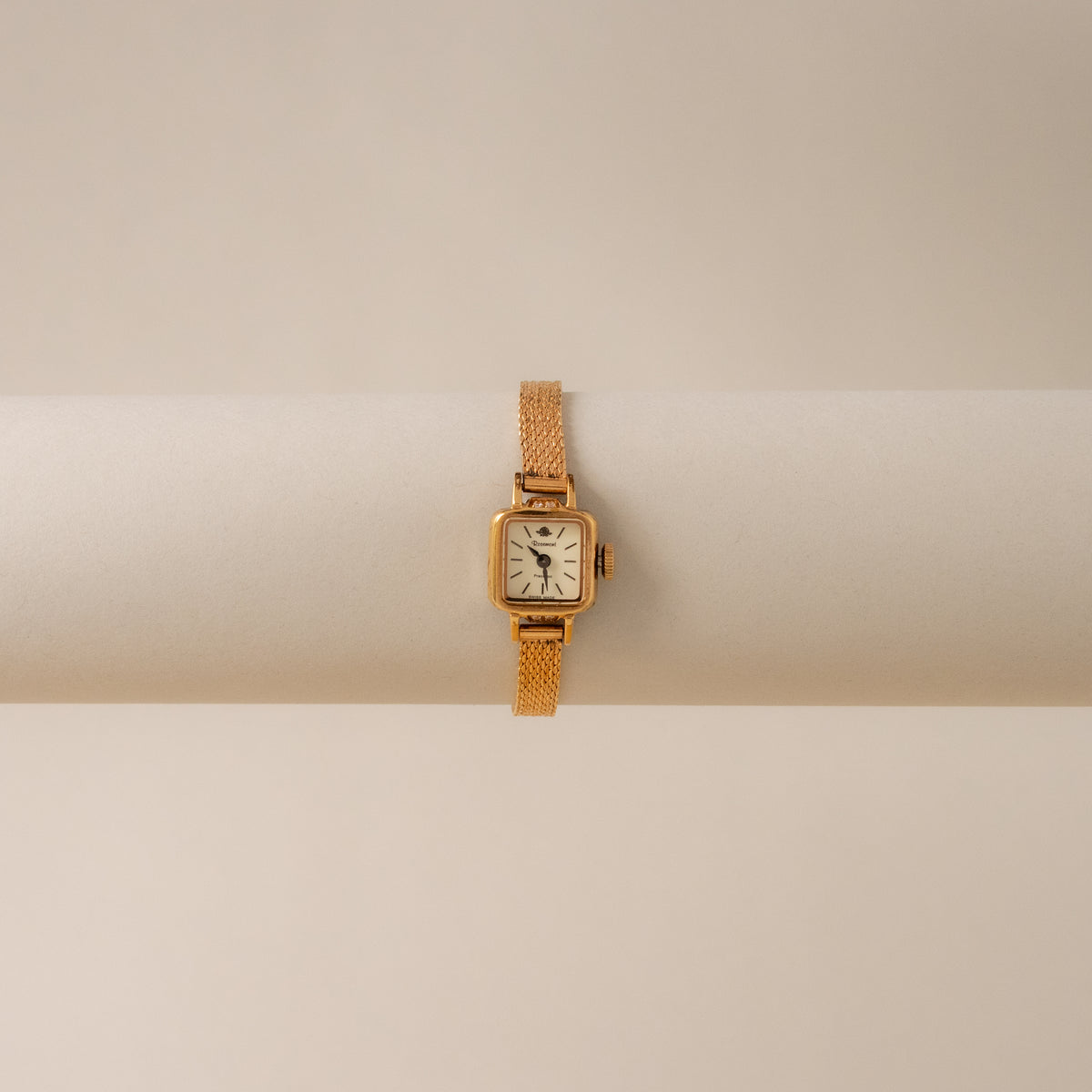 Vintage Rosemont Swiss Square Gold Watch
