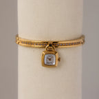 Vintage Orient Square Lock Gold Watch