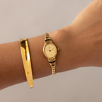 Vintage Christian Bernard Slim Oval Gold Watch