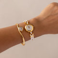 Vintage Norma Jeane Pearl Gold Watch