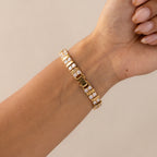 Vintage The Franklin Mint Diamond Strap Gold Watch