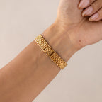 Vintage Seiko Exceline Pave Gold Watch