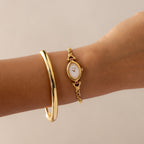 Vintage Dana Marquise Ruby Gold Watch
