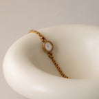 Vintage Dana Pave Ruby Gold Watch