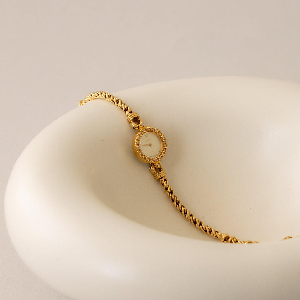 Vintage Dana Pave Rope Gold Watch